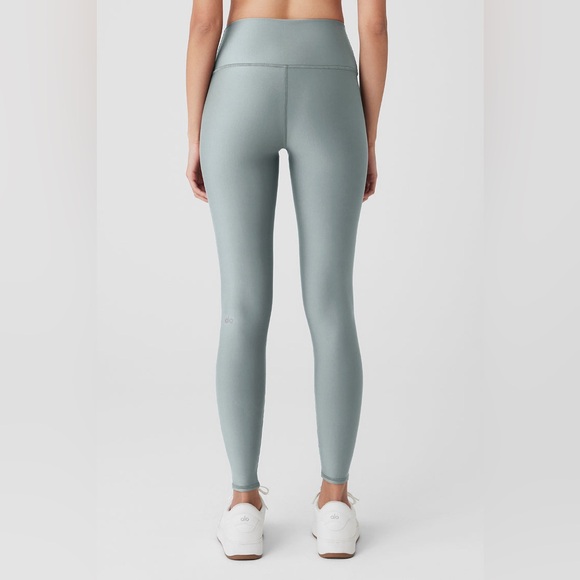 Alo Yoga 7/8 High-Waist Airlift Leggings - Light Green | M - Picture 12 of 16